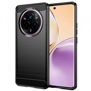 Husa pentru Realme 14 Pro, Techsuit, Carbon, Neagra