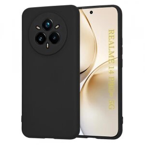 Husa pentru Realme 14 Pro+, Techsuit, SoftFlex, Neagra