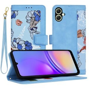 Husa pentru Samsung Galaxy A05 A055, Techsuit, FlipCraft, Bleu