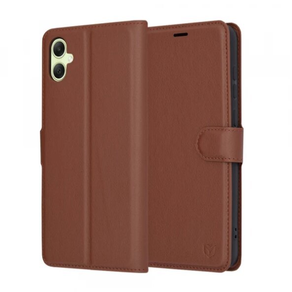 Husa pentru Samsung Galaxy A05 A055, Techsuit, Leather Folio, Maro