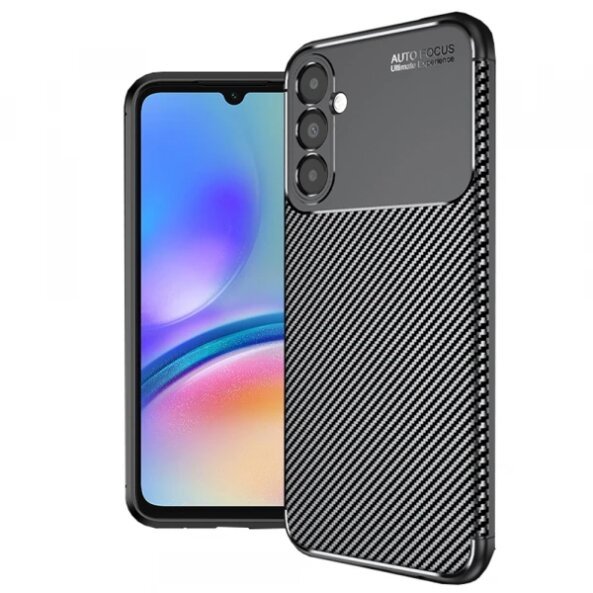 Husa pentru Samsung Galaxy A05s A057, Techsuit, CarbonFiber, Neagra