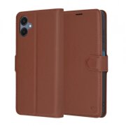 Husa pentru Samsung Galaxy A06 A065, Techsuit, Leather Folio, Maro