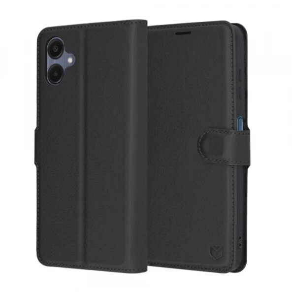 Husa pentru Samsung Galaxy A06 A065, Techsuit, Leather Folio, Neagra
