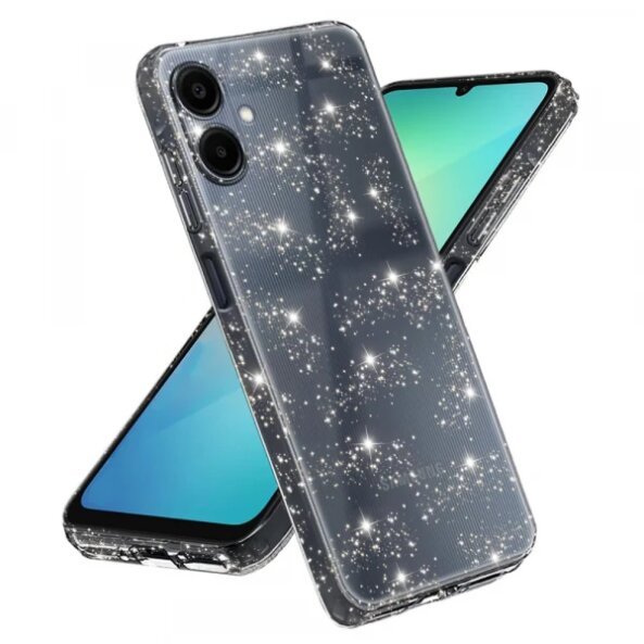 Husa pentru Samsung Galaxy A06 A065, Techsuit, SparkleSkin, Transparenta