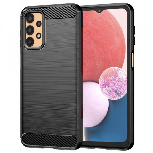 Husa pentru Samsung Galaxy A13 A135, Techsuit, Carbon, Neagra