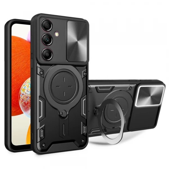 Husa pentru Samsung Galaxy A14 A145 / A14 5G A146, Techsuit, CamGuard Pro, Neagra