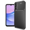 Husa pentru Samsung Galaxy A15 5G A156 / A15 A155, Techsuit, CarbonFiber, Neagra