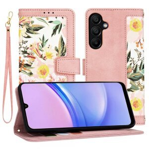 Husa pentru Samsung Galaxy A15 5G A156 / A15 A155, Techsuit, FlipCraft, Roz