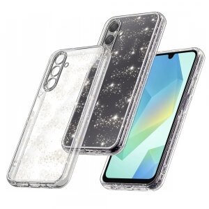 Husa pentru Samsung Galaxy A16 5G A166 / A16 4G A165, Techsuit, SparkleSkin, Transparenta