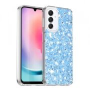 Husa pentru Samsung Galaxy A16 5G A166 / A16 4G A165, Techsuit, Sparkly Glitter, Bleu