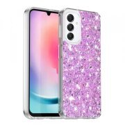 Husa pentru Samsung Galaxy A16 5G A166 / A16 4G A165, Techsuit, Sparkly Glitter, Magenta