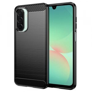 Husa pentru Samsung Galaxy A26 A266, Techsuit, Carbon, Neagra