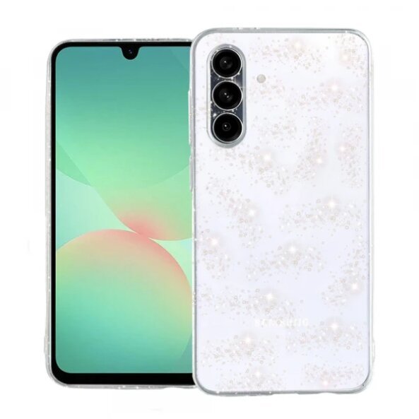 Husa pentru Samsung Galaxy A26 A266, Techsuit, SparkleSkin, Transparenta