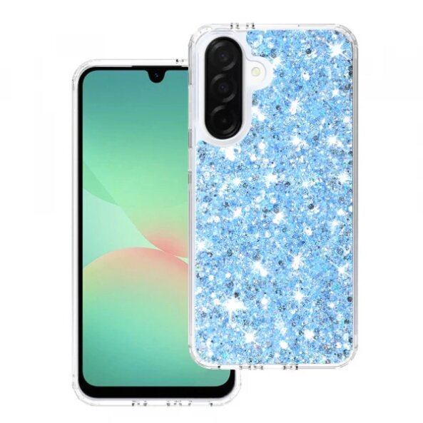 Husa pentru Samsung Galaxy A26 A266, Techsuit, Sparkly Glitter, Bleu