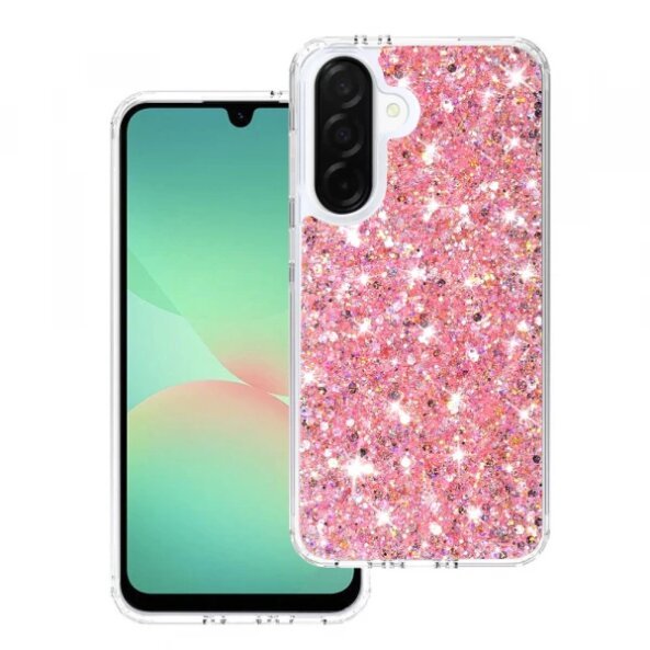 Husa pentru Samsung Galaxy A26 A266, Techsuit, Sparkly Glitter, Roz