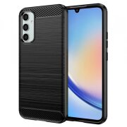 Husa pentru Samsung Galaxy A34 A346, Techsuit, Carbon, Neagra