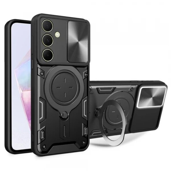 Husa pentru Samsung Galaxy A35 5G A356, Techsuit, CamGuard Pro, Neagra