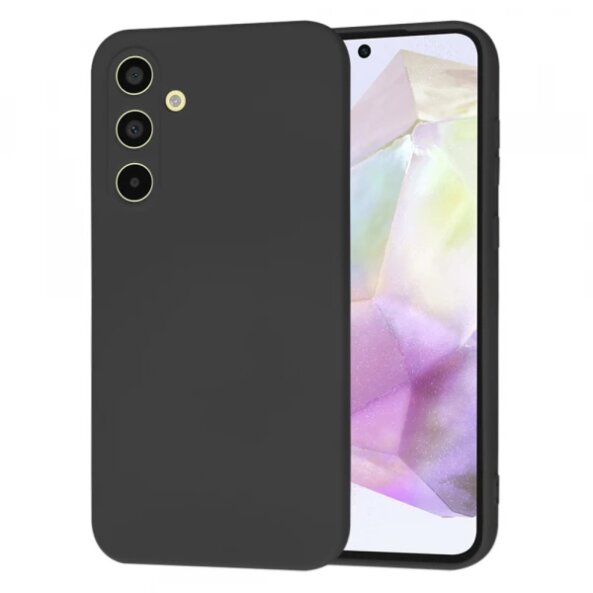 Husa pentru Samsung Galaxy A35 5G A356, Techsuit, SoftFlex, Neagra