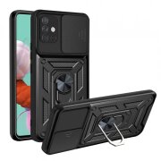 Husa pentru Samsung Galaxy A51 A515, Techsuit, CamShield, Neagra