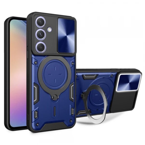 Husa pentru Samsung Galaxy A54 A546, Techsuit, CamGuard Pro, Albastra