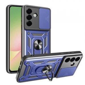 Husa pentru Samsung Galaxy A56 A566, Techsuit, CamShield, Albastra
