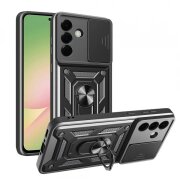 Husa pentru Samsung Galaxy A56 A566, Techsuit, CamShield, Neagra