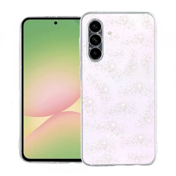 Husa pentru Samsung Galaxy A56 A566, Techsuit, SparkleSkin, Transparenta