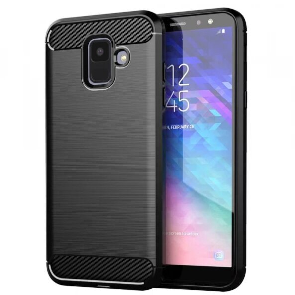Husa pentru Samsung Galaxy A6 (2018) A600, Techsuit, Carbon, Neagra