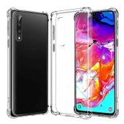 Husa pentru Samsung Galaxy A70s A707 / A70 A705, Techsuit, Shockproof Clear, Transparenta