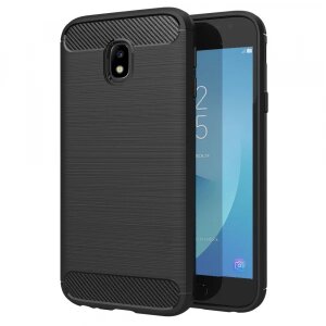 Husa pentru Samsung Galaxy J3 (2017) J330, Techsuit, Carbon, Neagra