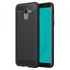 Husa pentru Samsung Galaxy J6 J600, Techsuit, Carbon, Neagra