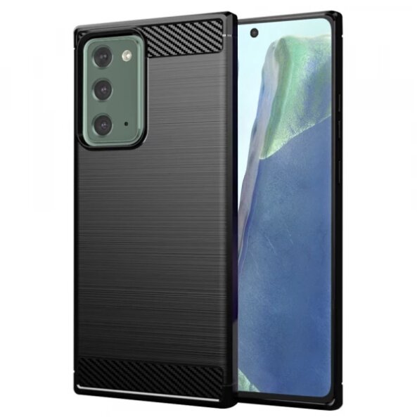 Husa pentru Samsung Galaxy Note 20 5G N981 / Note 20 N980, Techsuit, Carbon, Neagra