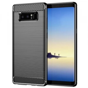 Husa pentru Samsung Galaxy Note 8 N950, Techsuit, Carbon, Neagra