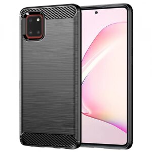 Husa pentru Samsung Galaxy Note10 Lite N770, Techsuit, Carbon, Neagra