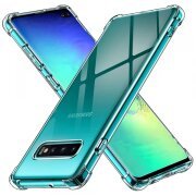 Husa pentru Samsung Galaxy S10+ G975, Techsuit, Shockproof Clear, Transparenta