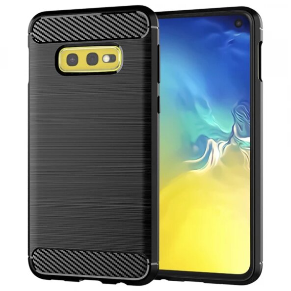 Husa pentru Samsung Galaxy S10e G970, Techsuit, Carbon, Neagra
