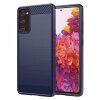 Husa pentru Samsung Galaxy S20 FE 5G G781 / S20 FE G780, Techsuit, Carbon, Albastra