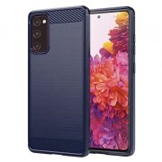 Husa pentru Samsung Galaxy S20 FE 5G G781 / S20 FE G780, Techsuit, Carbon, Albastra