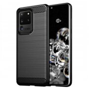 Husa pentru Samsung Galaxy S20 Ultra 5G G988 / S20 Ultra G988, Techsuit, Carbon, Neagra