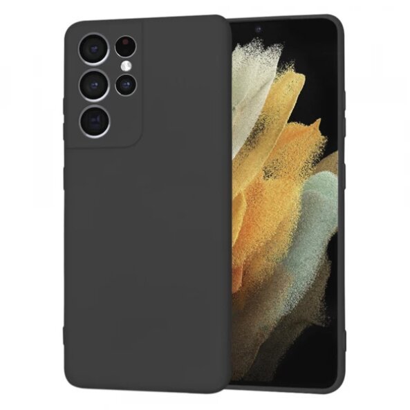 Husa pentru Samsung Galaxy S21 Ultra 5G G998, Techsuit, SoftFlex, Neagra