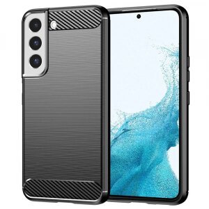 Husa pentru Samsung Galaxy S22 5G S901, Techsuit, Carbon, Neagra