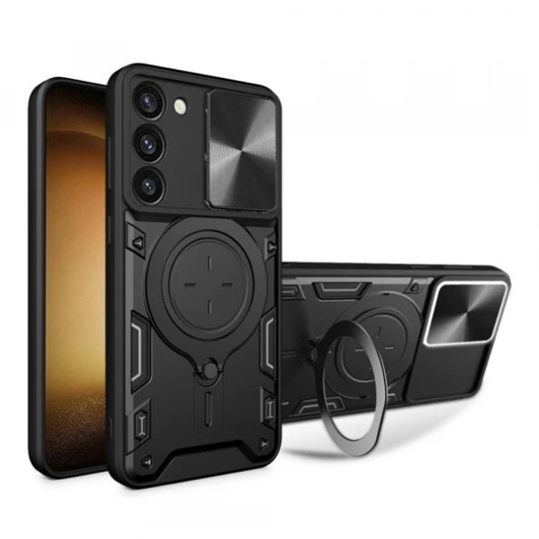 Husa pentru Samsung Galaxy S23+ S916, Techsuit, CamGuard Pro, Neagra