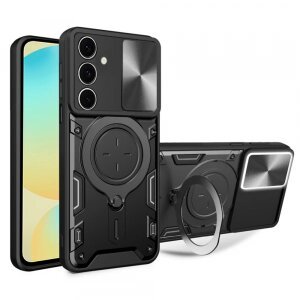 Husa pentru Samsung Galaxy S24 FE S721, Techsuit, CamGuard Pro, Neagra