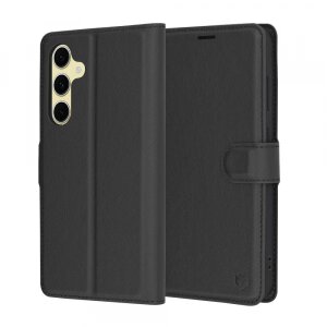 Husa pentru Samsung Galaxy S24 FE S721, Techsuit, Leather Folio, Neagra