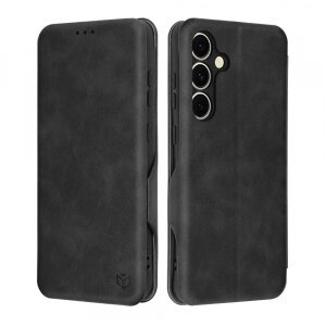 Husa pentru Samsung Galaxy S24 FE S721, Techsuit, Safe Wallet Plus, Neagra