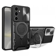 Husa pentru Samsung Galaxy S24 S921, Techsuit, CamGuard Pro, Neagra