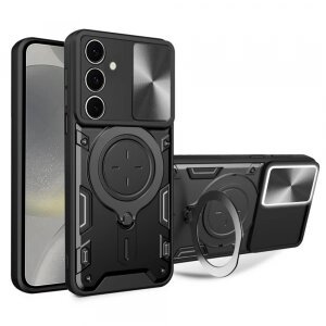 Husa pentru Samsung Galaxy S24 S921, Techsuit, CamGuard Pro, Neagra