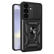 Husa pentru Samsung Galaxy S24 S921, Techsuit, CamShield, Neagra