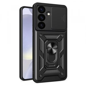 Husa pentru Samsung Galaxy S24+ S926, Techsuit, CamShield, Neagra