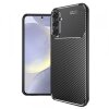 Husa pentru Samsung Galaxy S24+ S926, Techsuit, CarbonFiber, Neagra
